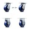 Service Caster 5 Inch Solid Poly Caster Set with Roller Bearing 2 Swivel Lock and 2 Rigid SCC SCC-35S520-SPUR-BSL-2-R-2 - alternate 1